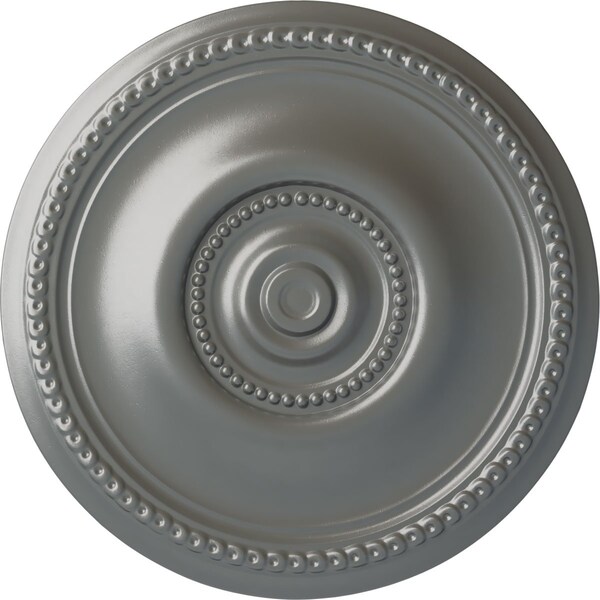 Ekena Millwork Raynor Ceiling Medallion (Fits Canopies up to 6"), Hand-Painted Silver, 20 5/8"OD x 1 3/8"P CM20BESLS - main